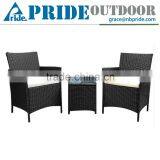 Modern Garden Furniture Wicker Rattan Picnic Patio Outdoor Dining Cafe Table And Chair Set thumbnail-1