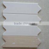 80x250mm Arrow Listello Border With White Colour for Bathroom and Kitchen
