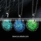 Amber Necklace With Moon Stone Glow in the Dark Necklace thumbnail-5