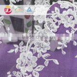 Wholesale High Quality White Cotton Lace Embroidery Fabric for Dress New Design thumbnail-4
