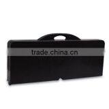 Outdoor Portable Black Folding Umbrella Table With 4 Chairs for Camping Picnic-FN4305 thumbnail-2