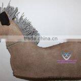 Suede Horse Shaped Toy. thumbnail-1