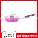 16cm Aluminum Ceramic Sauce Pan/Induction Die Cast Sauce Pan With Glass Lid thumbnail-1