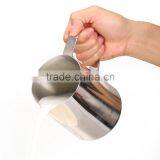 Homdox 1PC 0.9L Stainless Steel Polish Finish Coffee Frothing Pitcher Milk Handle Cup AM003618 thumbnail-1