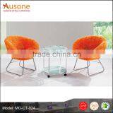 Modern Glass Top Triangle Conference Table Design