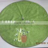 embroidery round beach towel, kids round beah towel