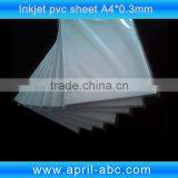 White A4 0.3mm Inkjet Printable Pvc Sheet Material for Plastic ID Card thumbnail-2