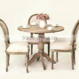 Hand Carved Antique Style Restaurant Table /Round Coffee Table (DT-986-OAK )