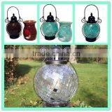 Hanging Mosaic Glass Tealight Lantern Metal Candle Holder Parts thumbnail-6