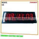 High Accurancy 3" Red/green/blue/yelow Led Digital Calendar Wall Clock