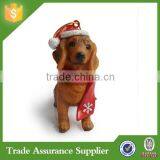 Professional Dog Supplier Polyresin Dachsund Christmas Ornament thumbnail-2