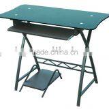 Black Glass Computer Desk