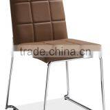 Z629 Modern Design Dark Brown Dining Leather Chairs thumbnail-1