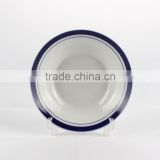 Custom logo ceramic dinner plate soup dishes