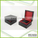 2016 High Quality Wholesale OEM Custom Luxury Black Mens Wooden Watch Box