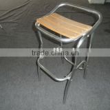 Aluminum wooden stool