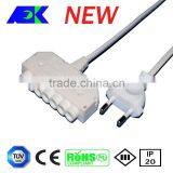 European Standard Hot Sell Euro Flat Plug in White With Euro Flat Socket 250V thumbnail-2