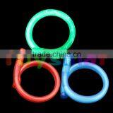 led fiber material blinking luminous flashing plastic bracelet