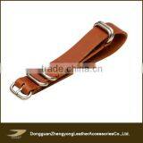 Classic Italian Genuine Leather Nato Watch Strap , Customise Size is Available