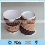 Ribbed Paper Coffee Cups/ribbed Paper Coffee Cups With Lid/ribbed Paper Coffee Cups With Logo thumbnail-6