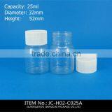 25ml Plastic Bottle Round Shape, PET materials