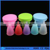 Eco-friendly 100% Silicone Lady Period Cup Folding Cups thumbnail-5