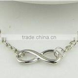 New Charm Women Lucky 8 Infinity Alloy Bangle Charm Simple Chain Bracelet thumbnail-2