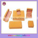 Custom Plain Velvet Flocking Jewellery Box Set With Foam Wh-1848