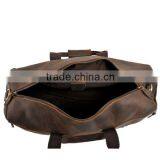 High Quality Cowhide Leather Duffle Weekend Bag thumbnail-6