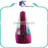 Customized Zipper Transparent PVC Cosmetic Bag for Travelling thumbnail-4