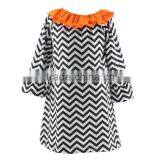 2016 Newest Kids Halloween Costumes Handmade Baby Dress Boutique Fashion Halloween Dress Long Sleeve Chevron Dress thumbnail-4