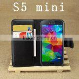 HOT SELLING Luxury Case for Samsung Galaxy S5 Mini PU Leather Flip Cover With Wallet thumbnail-1