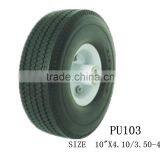 Inflate Tire Air Tire 4.10/3.50-4 Solid pu Foam Wheel thumbnail-3