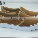 Men Canvas no Lace Shoes Nubuck PU Shoe for Men Vulcanized Shoes thumbnail-1