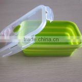 100% food grade 2015 newest silicone folding bowl with lid