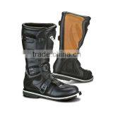 Four Buckules, PU Leather Motorcycle Black Boots thumbnail-1