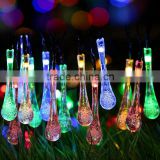 Colorful solar powered perfect atmosphere christmas decorating Dropwater led lights