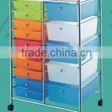 15 -PP Plastic Storage Drawer Organizer Trolley With Wheels Furniture thumbnail-4