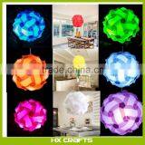 30pcs S M L Jigsaw Light Lamp Shade Elements Modern IQ Puzzle Ceiling Lampshade thumbnail-2