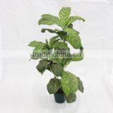 Cheap Artificial Big Leaves Pant Trees Plastic Trunk Bonsai thumbnail-2