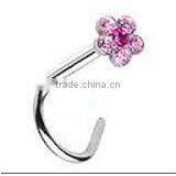 Body Jewelry Flower Crystal Piercing Nariz