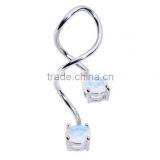 Fashion Spiral Twister Eyebrow Ring Body Piercing thumbnail-1