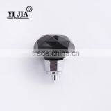 Zhuhai Company 45 mm Black Color Polished Chrome Finish Crystal Pulls for Cabinets