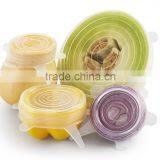 6 Sizes Reusable Silicone Stretch Lids Food and Bowl Covers thumbnail-1