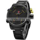 Military SHARK Analog LED Stainless Steel Sport Quartz Wrist Men Digital Watch thumbnail-2