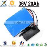 Portable 36v 20ah Electric Bicycle Electric Bike Electric Motorcycle Battery Pack With 10s 30a BMS + 42V 2.0A Charger thumbnail-1