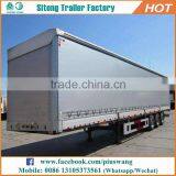 Factory Direct 3 Axles Box Van Type Semi Trailers With Curtain Durable Curtain Side Semi Trailer for Sale thumbnail-5