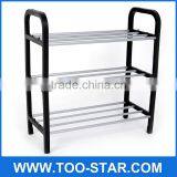 New 4 Tier Steel Storage Shoe Rack Hanger Anti-corrosive Steel Tube The Original Plastic Easy Installation DIY Stand for Shoes thumbnail-1