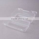 Durable Packaging Deep Clear Hinged Plastic Container, BOPS Clamshell Food Take Away Box for Cake, Hotdog thumbnail-4