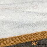High Quality Cotton Sherpa Composite Knitted Winter Blanket thumbnail-3